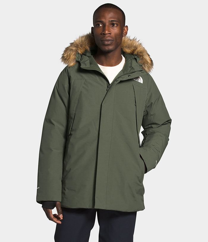 The North Face Puffer Jacket New Outerboroughs Dark Green - Mens - Thailand YLVAW-3789